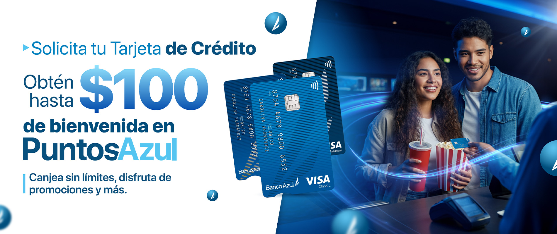 Carrusel  Tarjetas Banco Azul 1